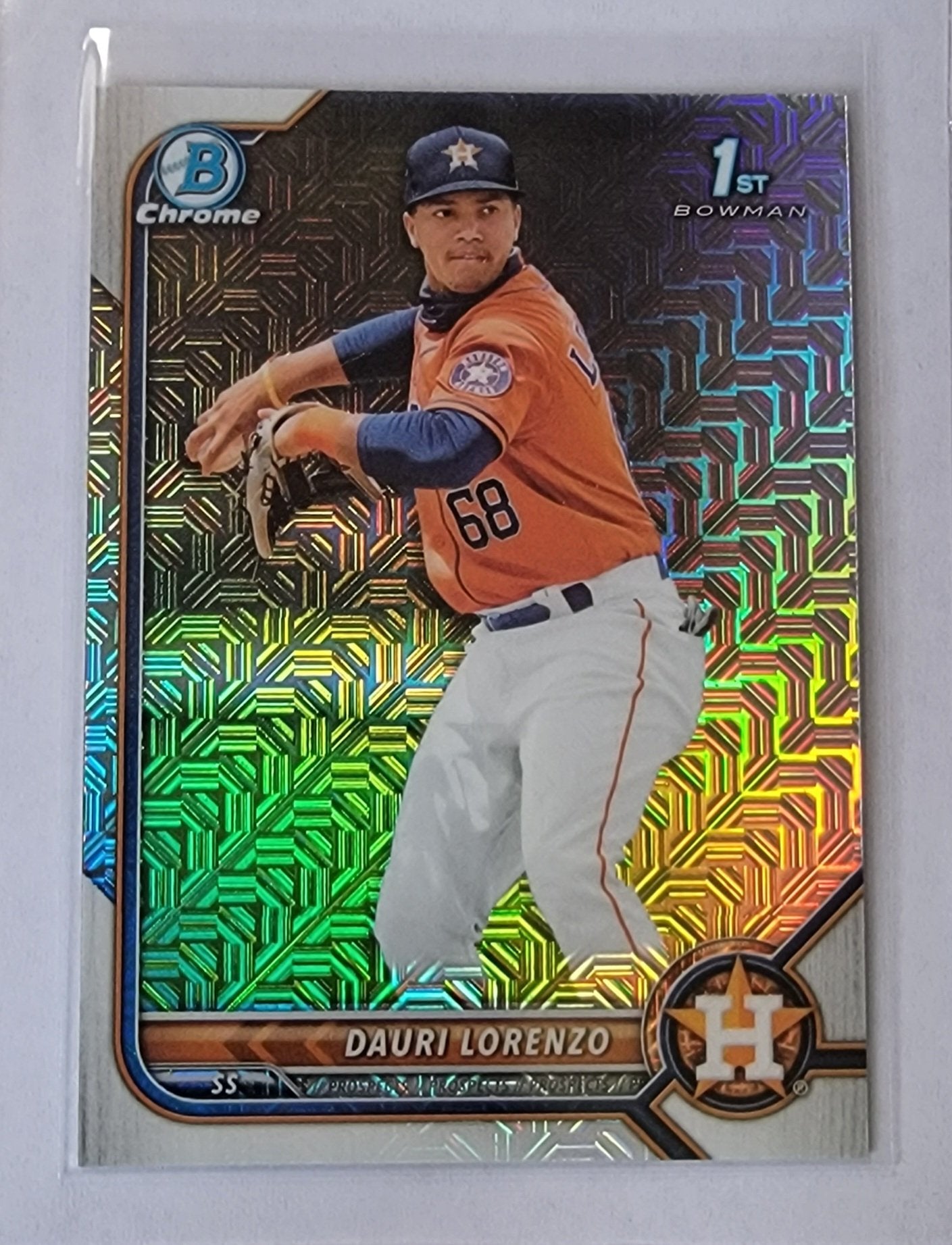 2022 Bowman Chrome Dauri Lorenzo Mega Box Mojo Refractor Baseball Card AVM1 simple Xclusive Collectibles