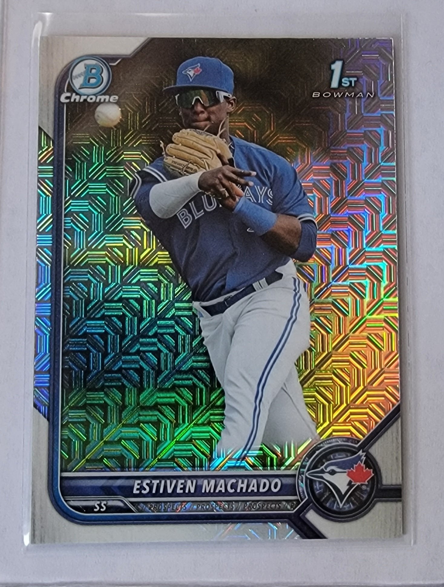 2022 Bowman Chrome Estivan Machado Mega Box Mojo Refractor Baseball Card AVM1 simple Xclusive Collectibles