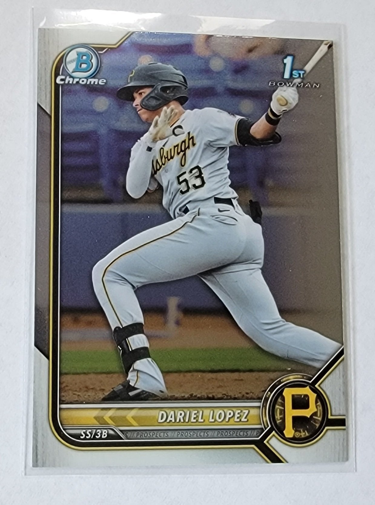 2022 Bowman Chrome Dariel Lopez Mega Box 1st on Bowman Baseball Card AVM1 simple Xclusive Collectibles