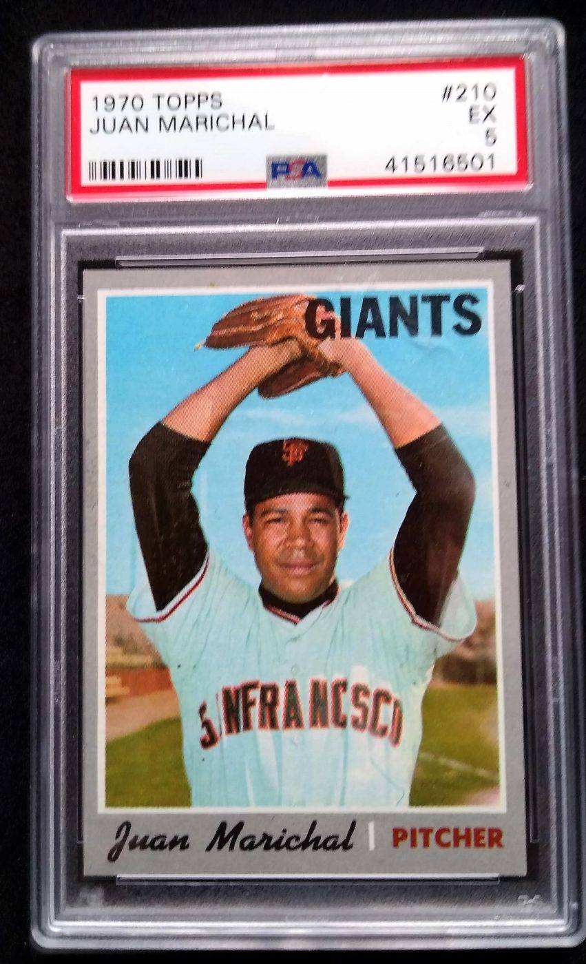 1970 Topps Juan Marichal PSA Graded 5 Baseball Card simple Xclusive Collectibles