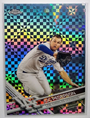 2017 Topps Chrome Joc Pederson Xfractor Refractor Baseball Card TPTV simple Xclusive Collectibles