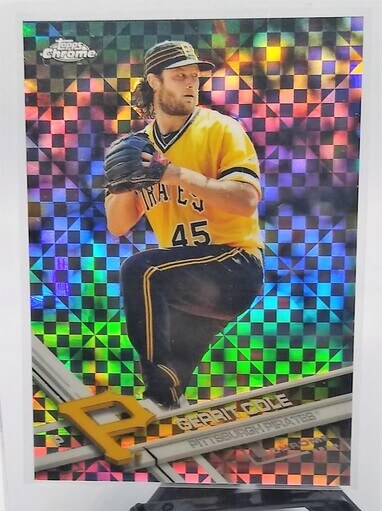 2017 Topps Chrome Gerrit Cole Xfractor Baseball Card TPTV simple Xclusive Collectibles