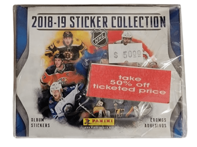 2018-19 Panini NHL Player Sticker Collection Sealed Sticker Box simple Xclusive Collectibles