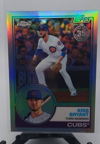 2018 Topps Chrome Kris Bryant 35th Anniversary Refractor Baseball Card simple Xclusive Collectibles