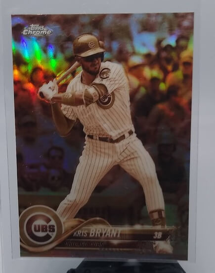2018 Topps Chrome Kris Bryant Sepia Refractor Baseball Card simple Xclusive Collectibles