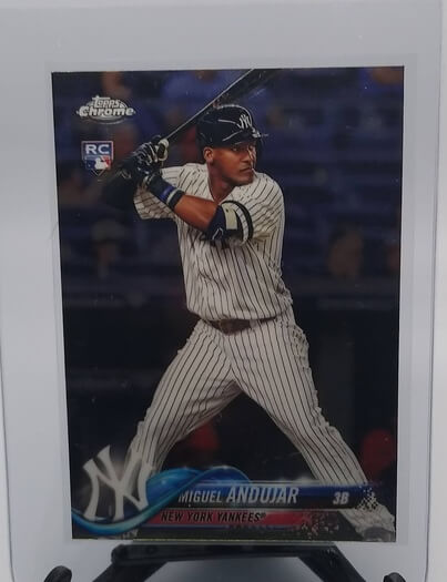2018 Topps Chrome Miguel Andujar Rookie Baseball Card simple Xclusive Collectibles