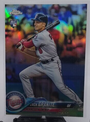 2018 Topps Chrome Zack Granite Rookie Refractor Baseball Card simple Xclusive Collectibles