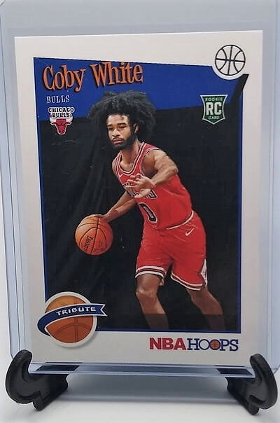 2019-20 NBA Hoops Coby White Tribute Rookie Basketball Card simple Xclusive Collectibles