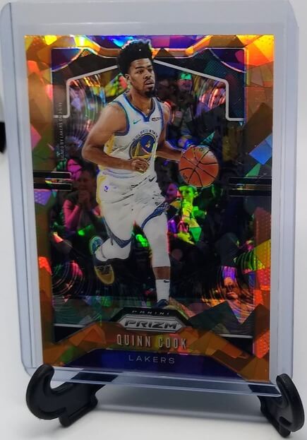 2019-20 Panini Prizm Basketball Quinn Cook Orange Cracked Ice Refractor Basketball Card simple Xclusive Collectibles