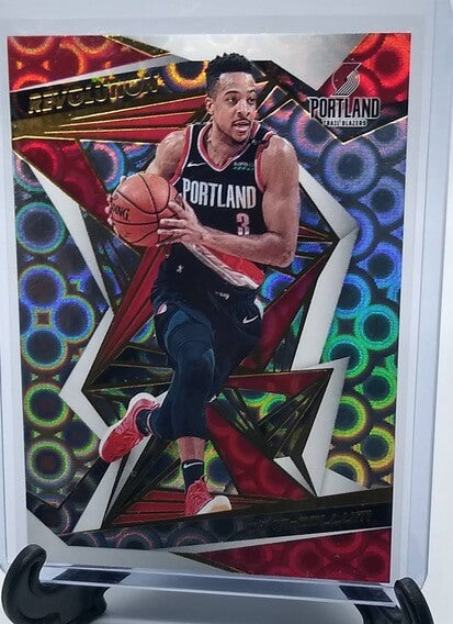 2019-20 Panini Revolution CJ McCollum Groove Basketball Card simple Xclusive Collectibles