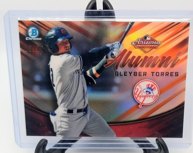 2019 Bowman Chrome Gleyber Torres AFL Alumni Refractor Baseball Card #'d/25 simple Xclusive Collectibles