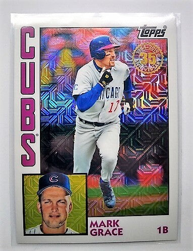 2019 Topps Mark Grace 35th Anniversary Silver Pack Mojo Refractor Baseball Card simple Xclusive Collectibles