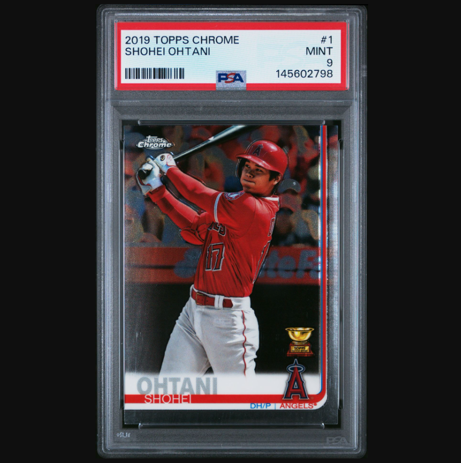 2019 Topps Chrome #1 Shohei Ohtani PSA 9 All-Star Rookie Cup Baseball Card