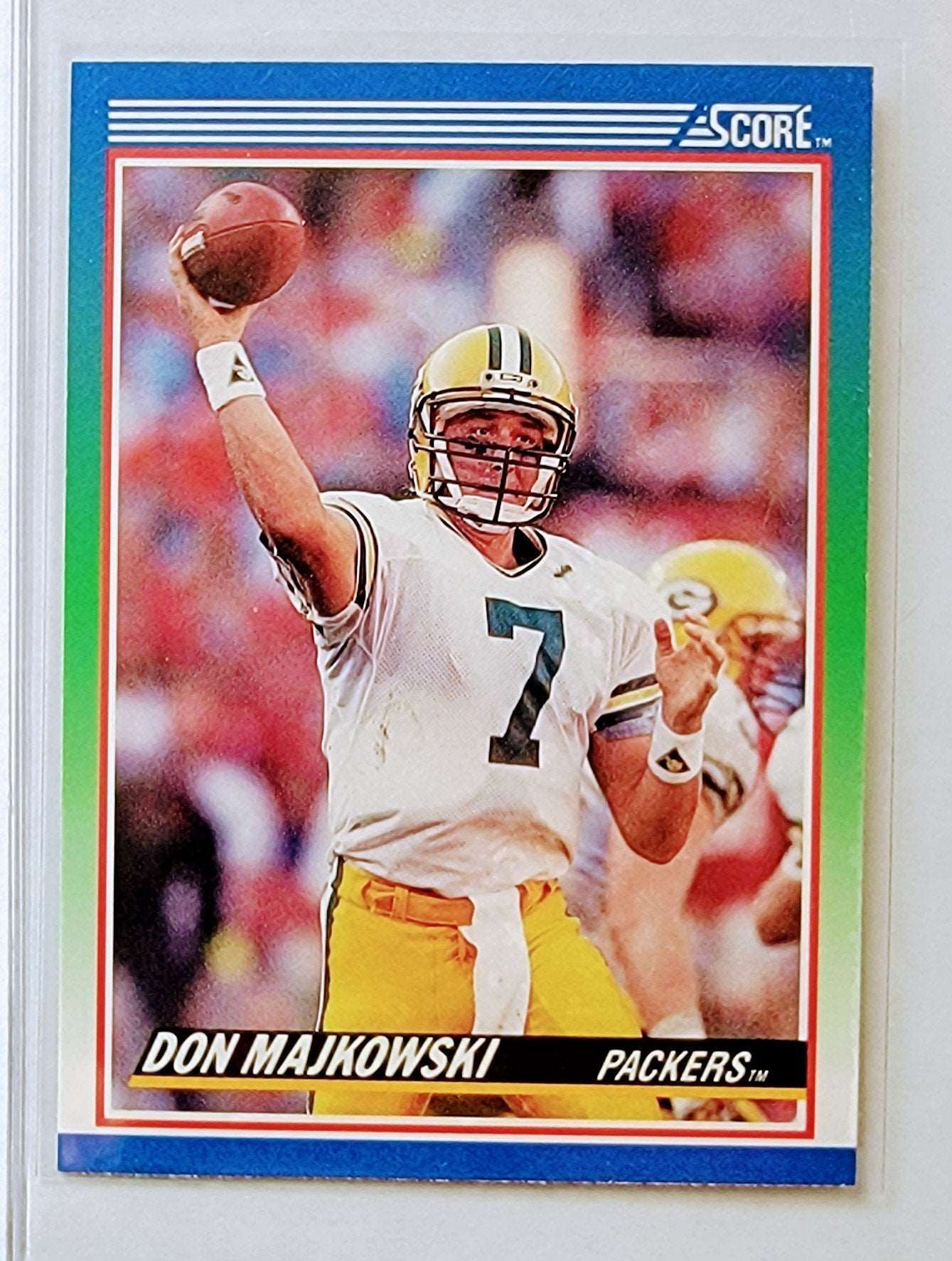 1990 Score Football Don Majkowski Football Card AVM1 simple Xclusive Collectibles   