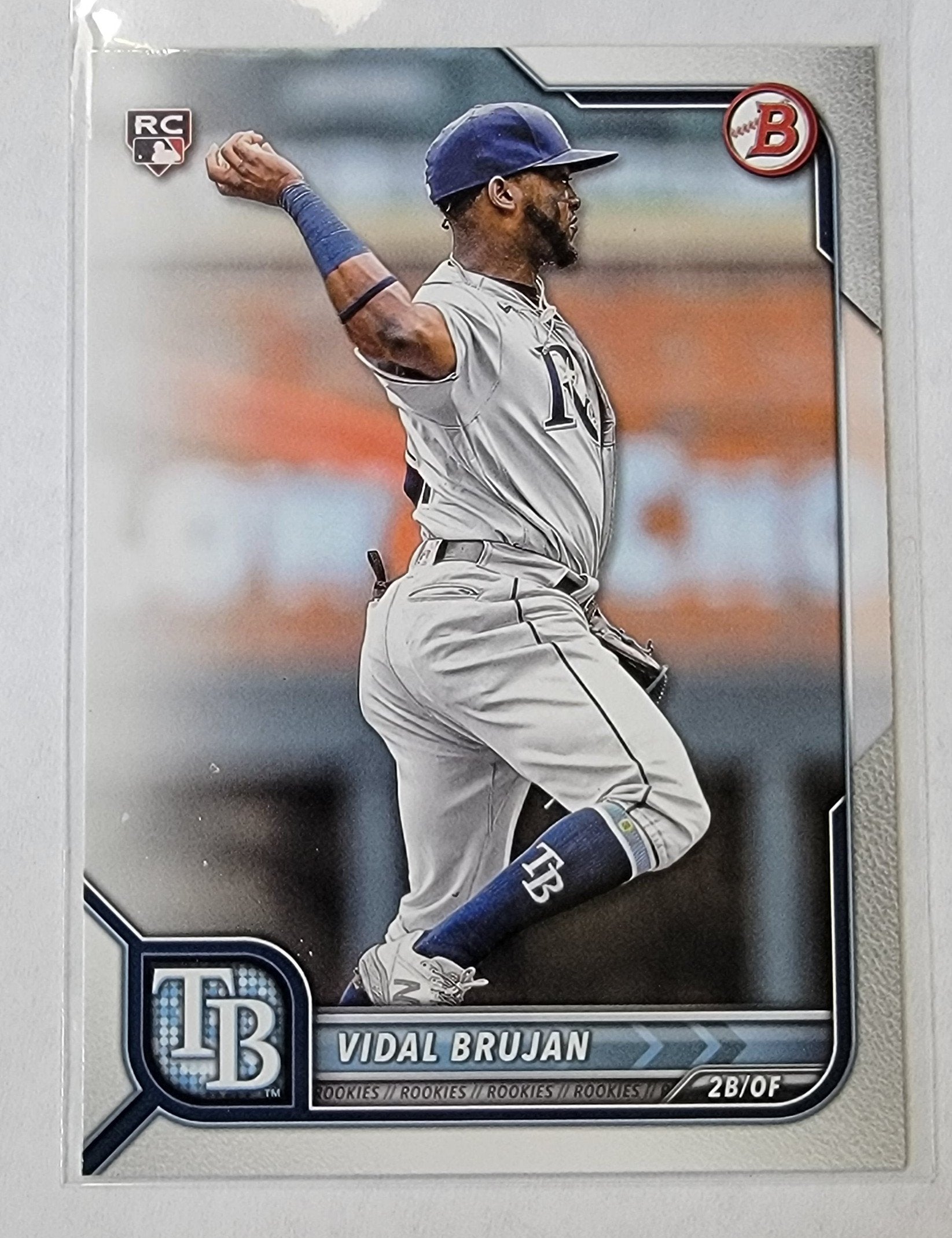 2022 Bowman Vidal Brujan Mega Box Paper Rookie Baseball Card AVM1 simple Xclusive Collectibles