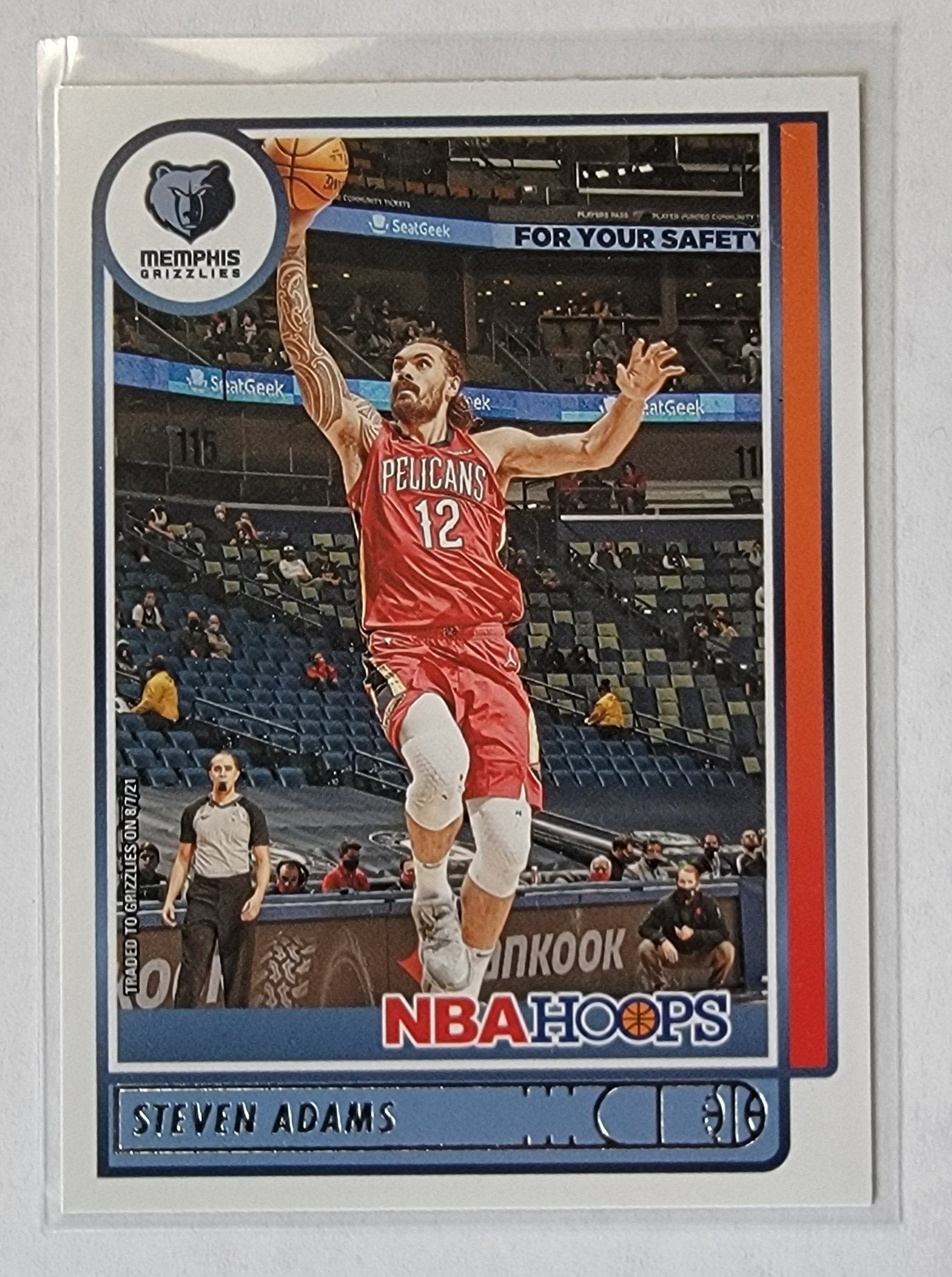 2021-22 Panini NBA Hoops Steven Adams Basketball Card AVM1 simple Xclusive Collectibles