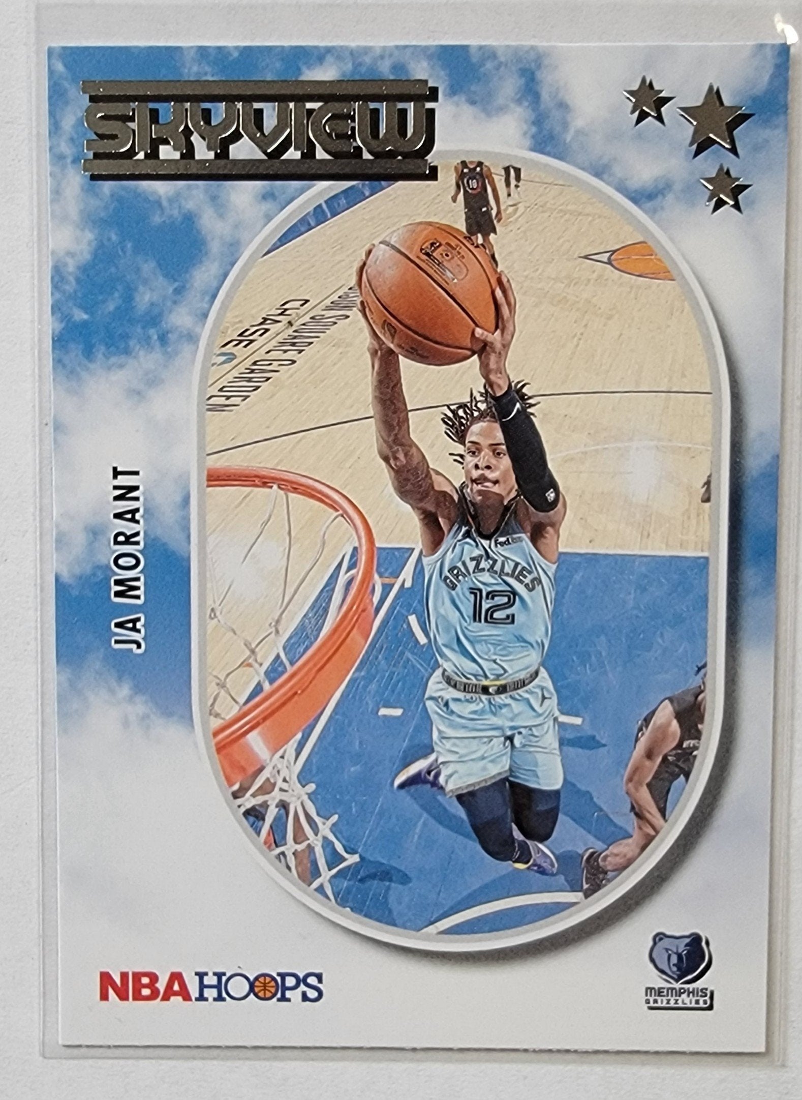 2021-22 Panini NBA Hoops Ja Morant Skyview Insert Basketball Card AVM1 simple Xclusive Collectibles