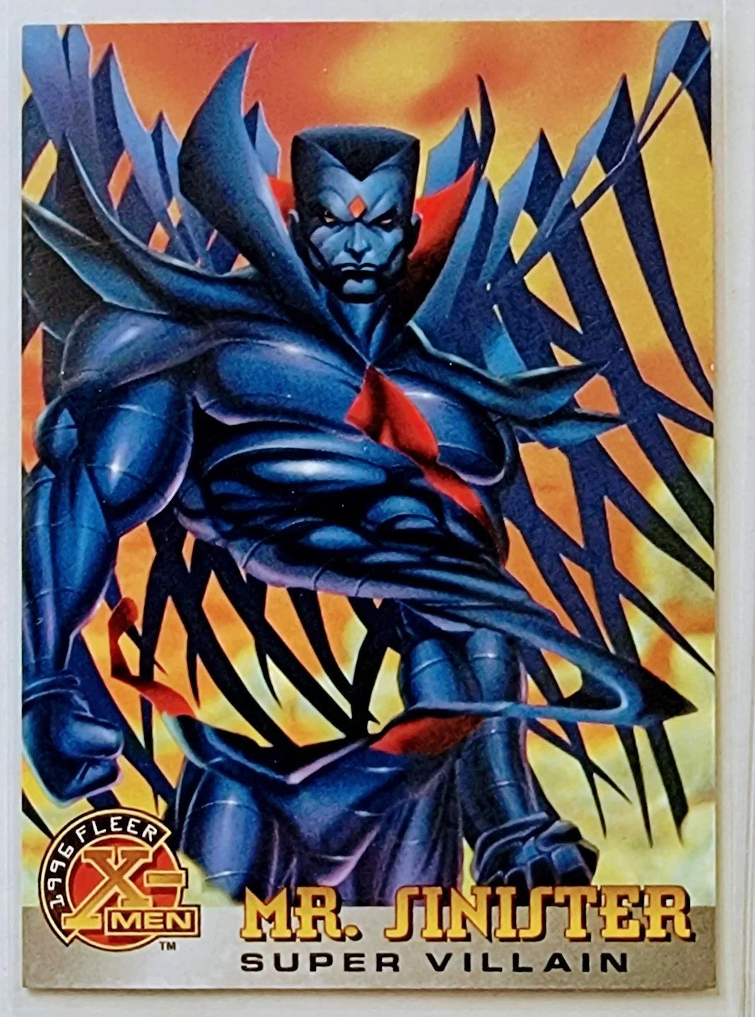1996 Fleer X-Men Mister Sinister Super Villain Marvel Trading Card VG AVM1 simple Xclusive Collectibles