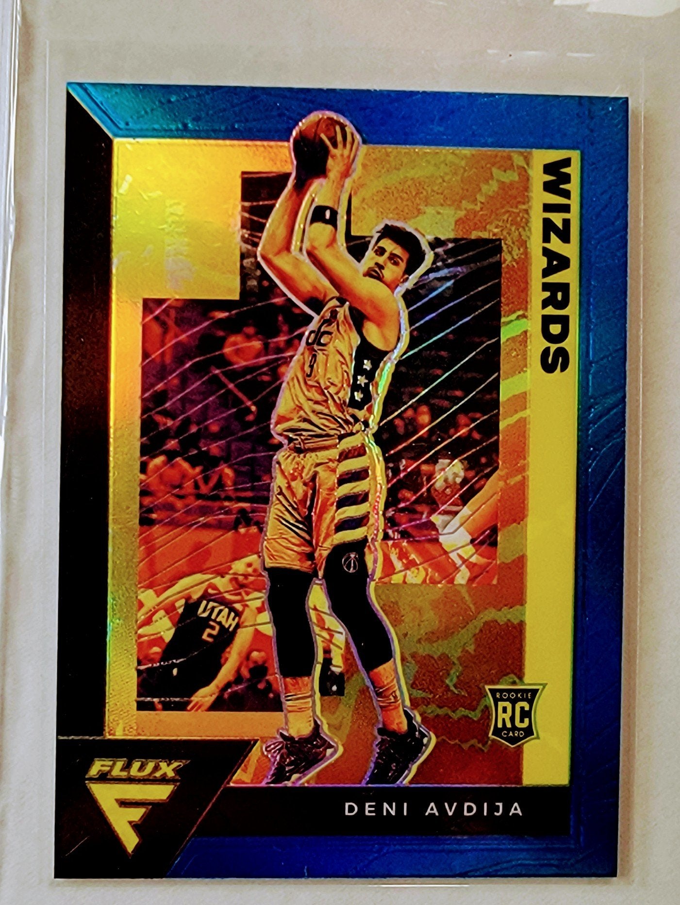 2020-21 Panini Deni Avdija Flux Blue Prizm Parallel Rookie Basketball Card simple Xclusive Collectibles