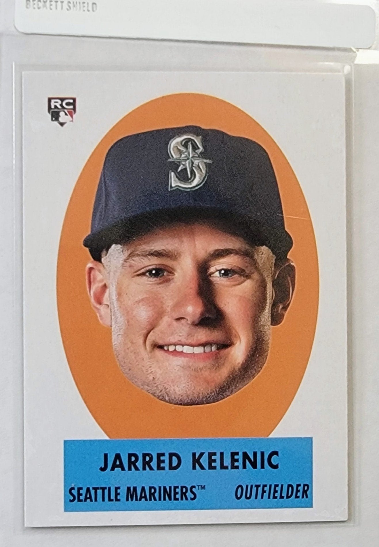 2021 Topps Heritage Jarred Kelenic Portrait Rookie Baseball Card simple Xclusive Collectibles
