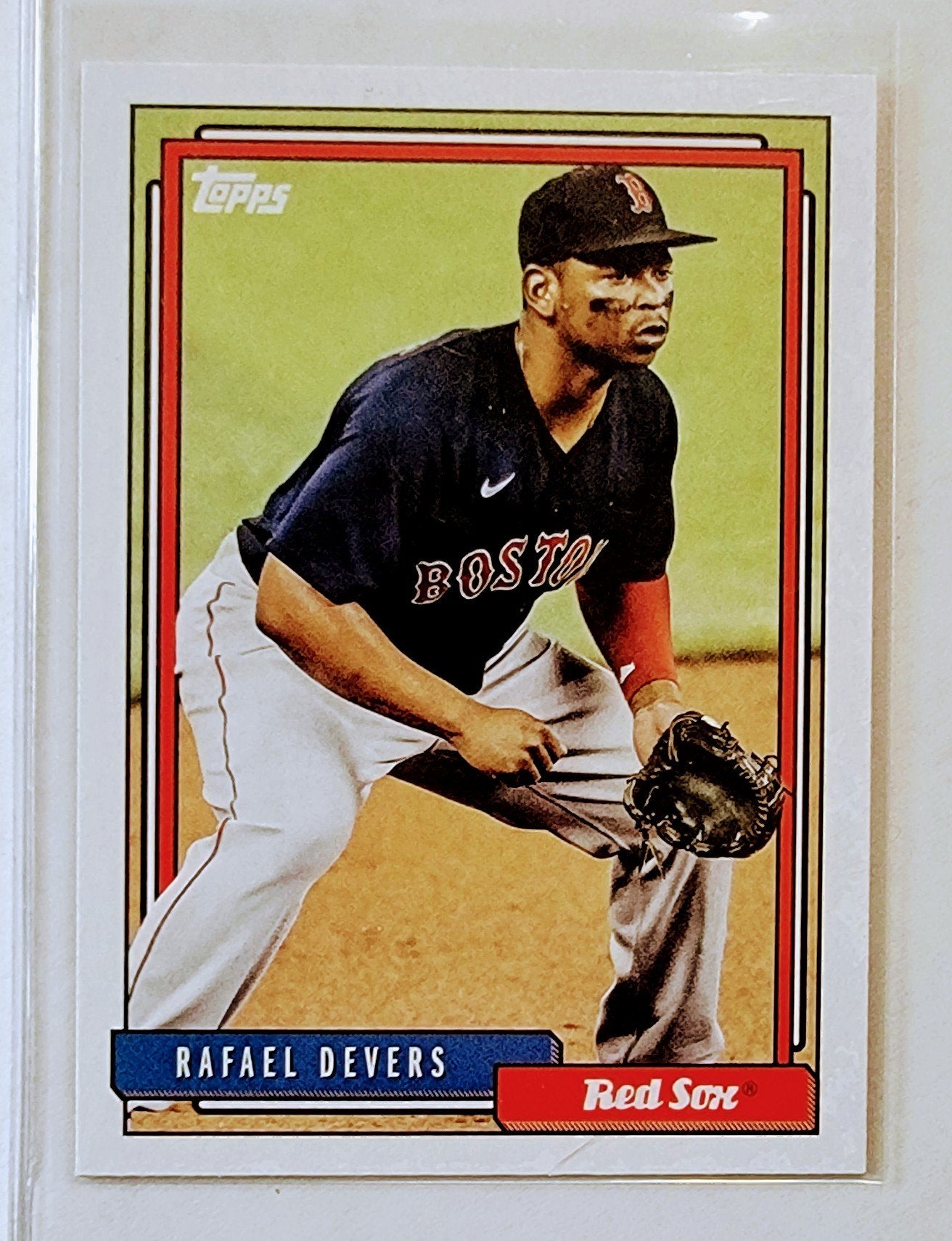 2021 Topps Archives Rafael Devers 1991 Throwbacks Baseball Card AVM1 simple Xclusive Collectibles