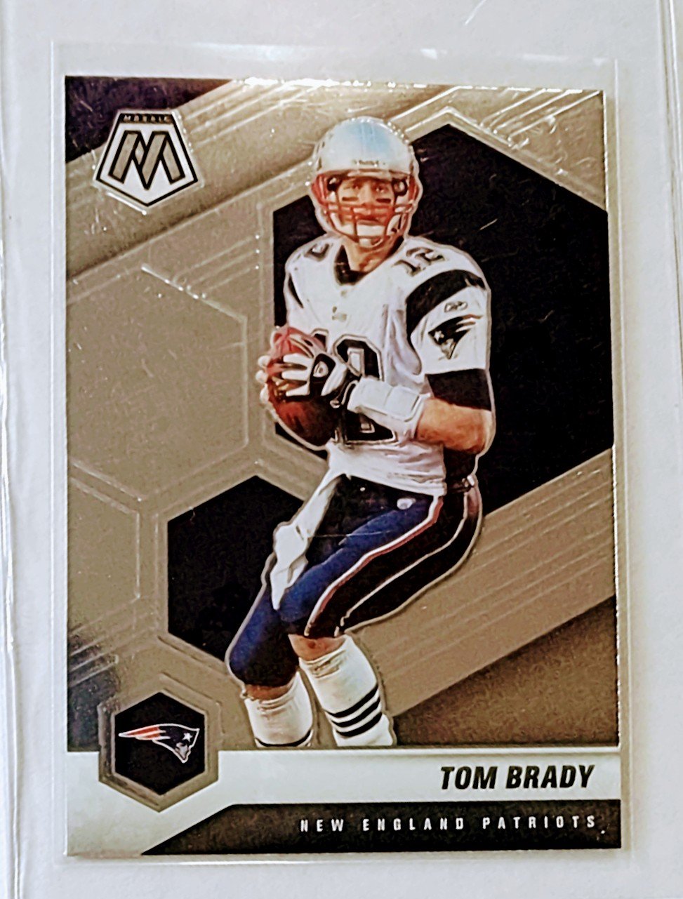 2021 Panini Mosaic Tom Brady Patriots Football Card AVM1 simple Xclusive Collectibles   