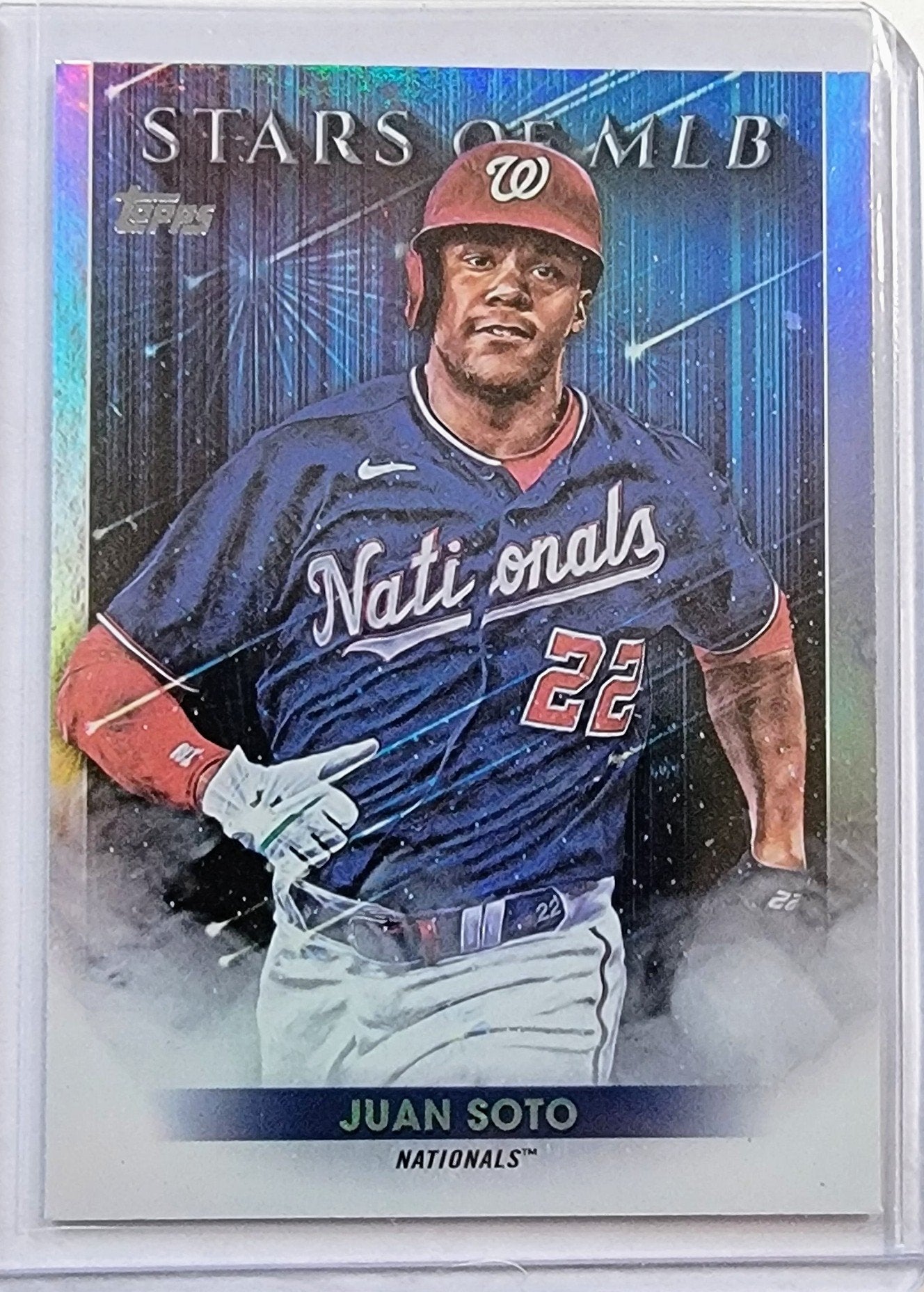 2022 Topps Juan Soto Stars of the MLB Foil Insert abaseball Card AVM1 simple Xclusive Collectibles
