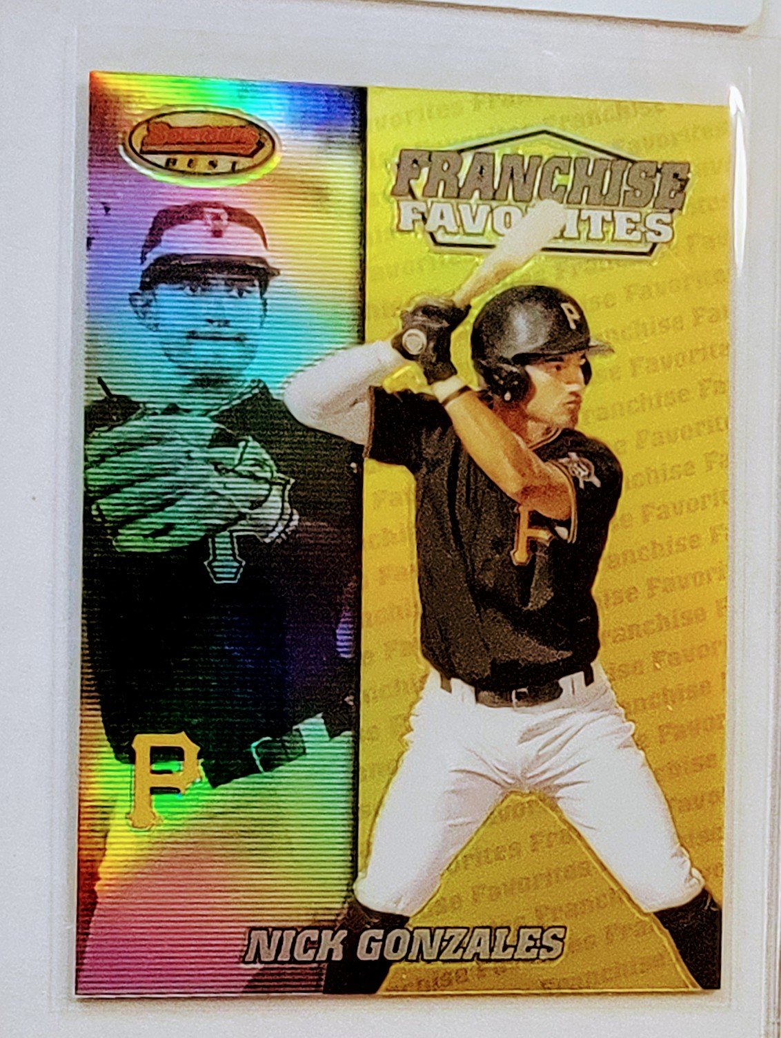 2020 Bowmans Best Nick Gonzales Franchise Favorite Refractor Insert Baseball Card AVM1 simple Xclusive Collectibles