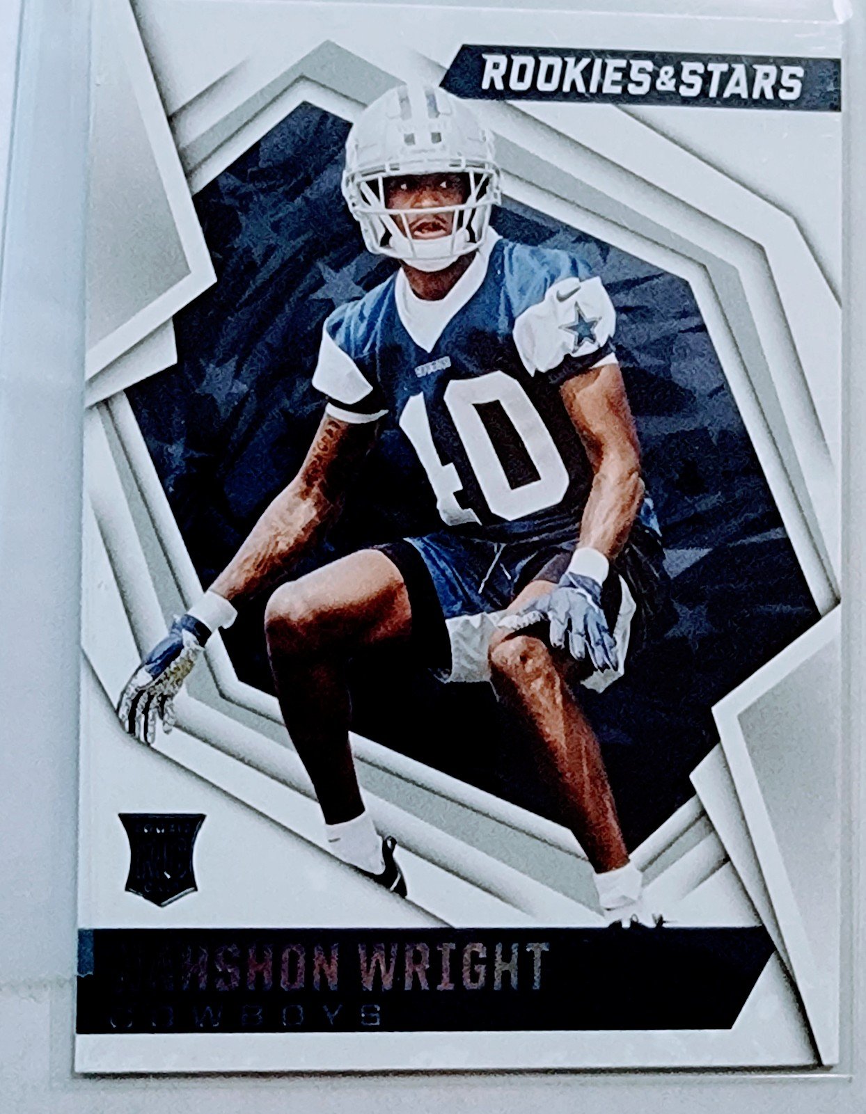 2021 Panini Rookies and Stars Nahson Wright Football Rookie Card AVM1 simple Xclusive Collectibles