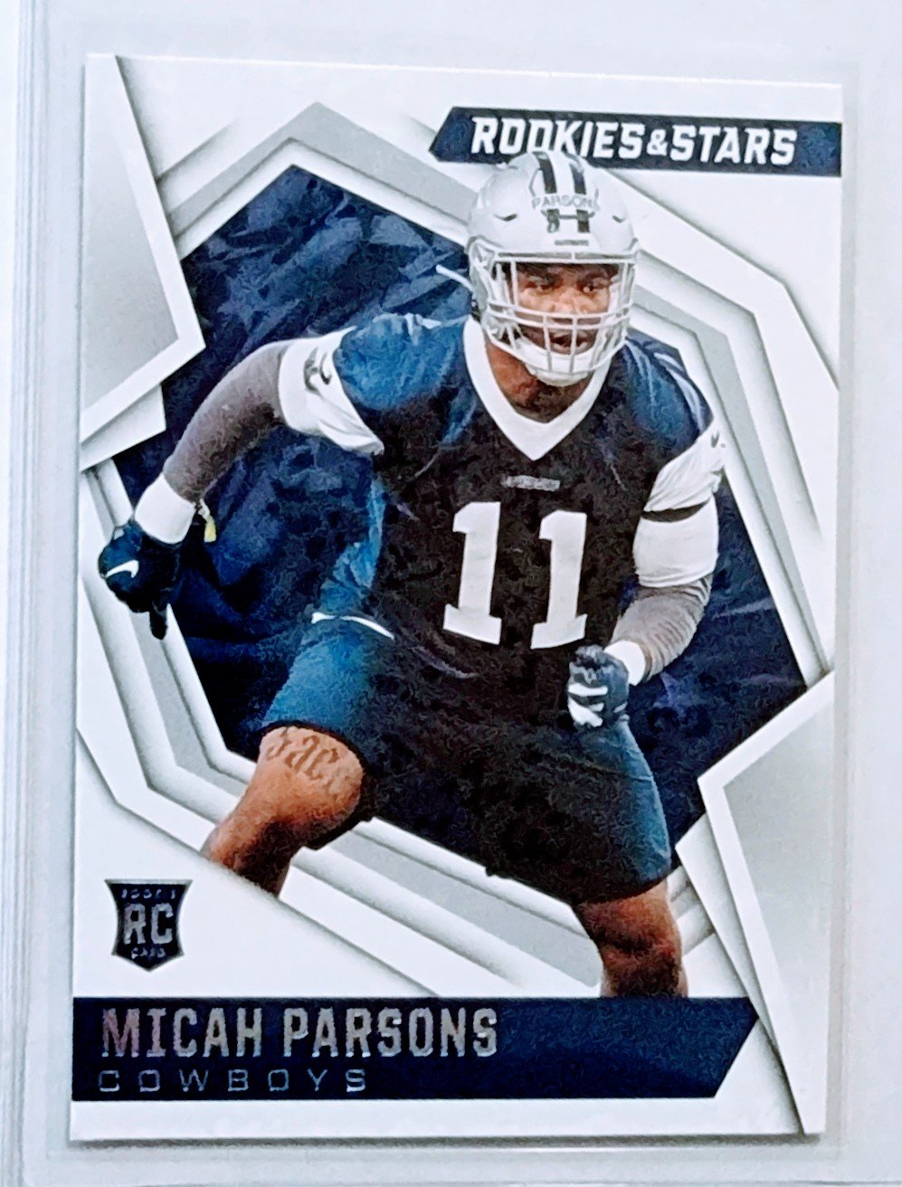 2021 Panini Rookies and Stars Micah Parsons Rookie Football Card AVM1 simple Xclusive Collectibles