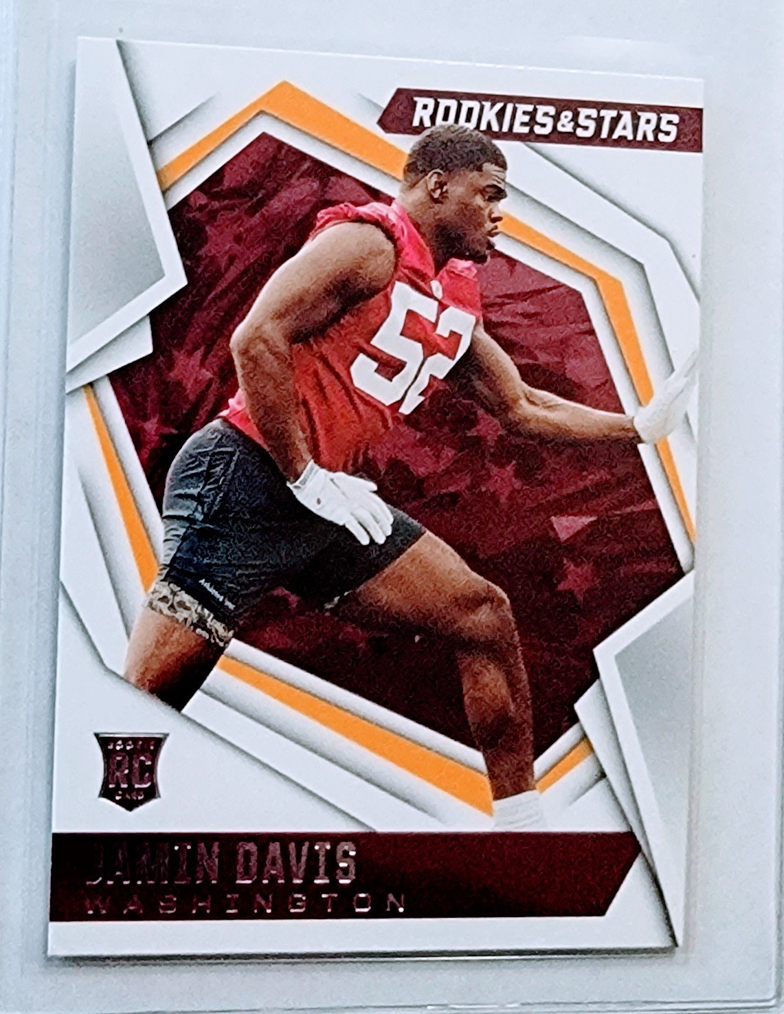 2021 Panini Rookies and Star Damian Davis Rookie Football Card AVM1 simple Xclusive Collectibles