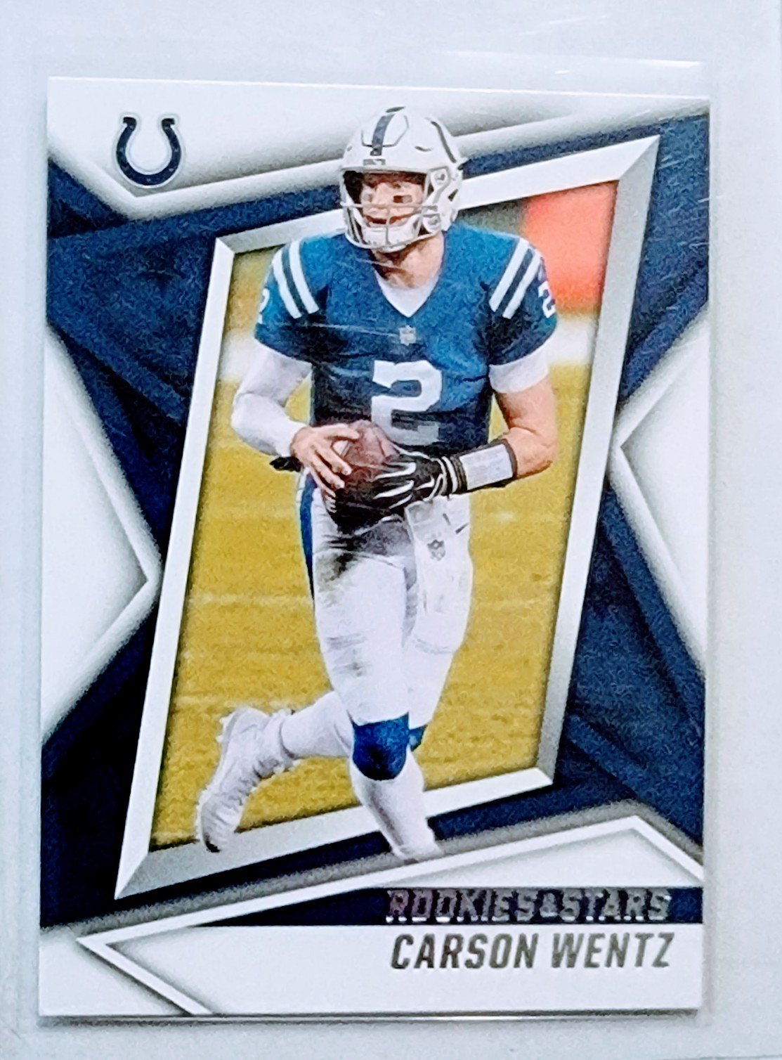 2021 Panini Rookies and Stars Carson Wentz Football Card AVM1 simple Xclusive Collectibles