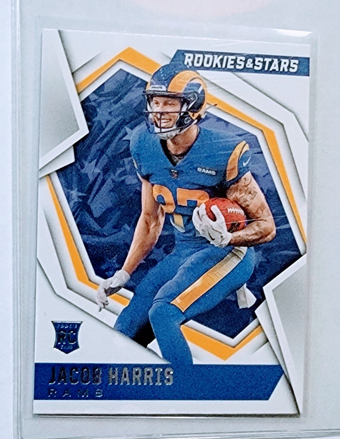 2021 Panini Rookies and Stars Jacob Harris Rookie Football Card AVM1 simple Xclusive Collectibles