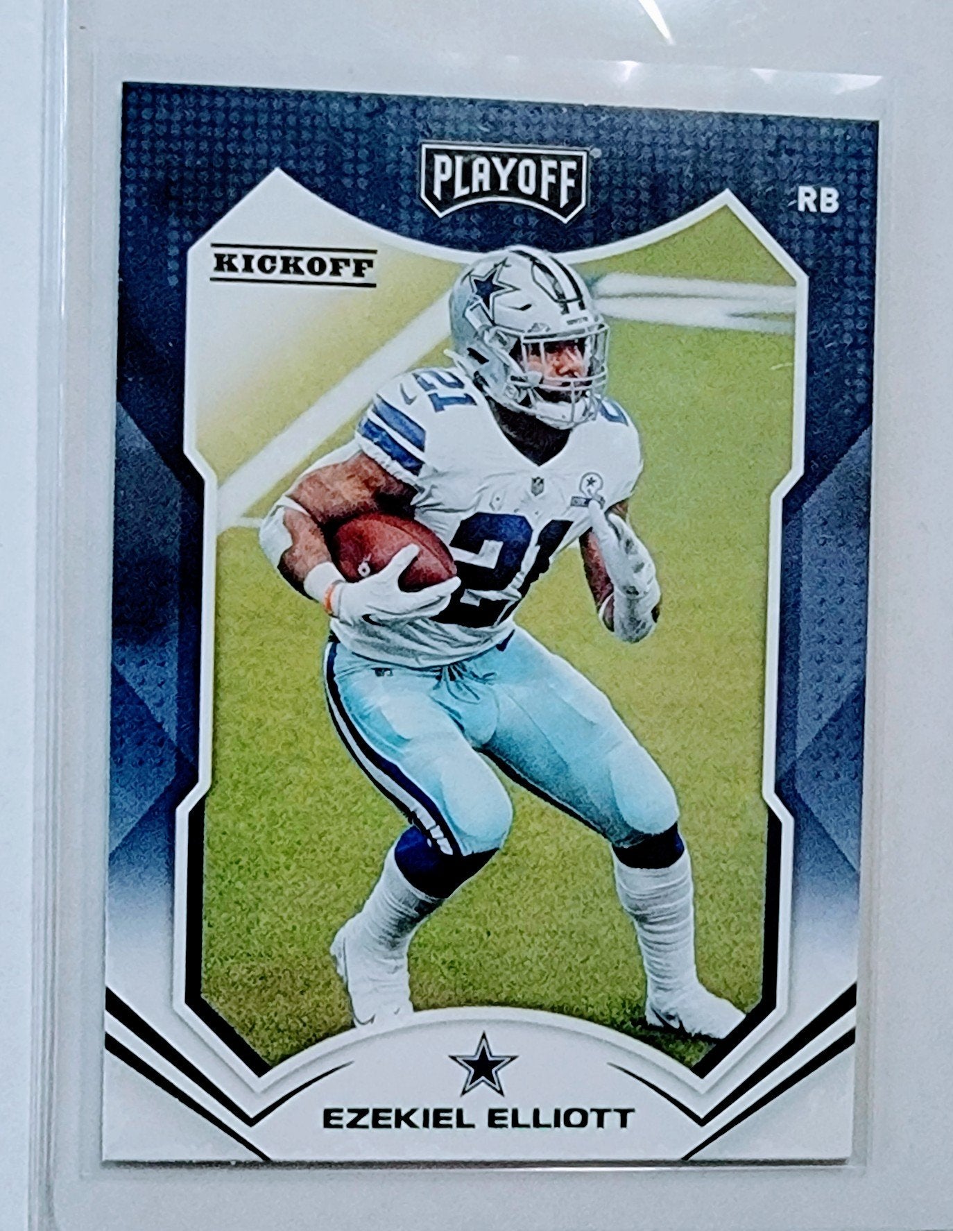 2021 Panini Playoff Ezekiel Elliot Kickoff Insert Green Football Card AVM1 simple Xclusive Collectibles   