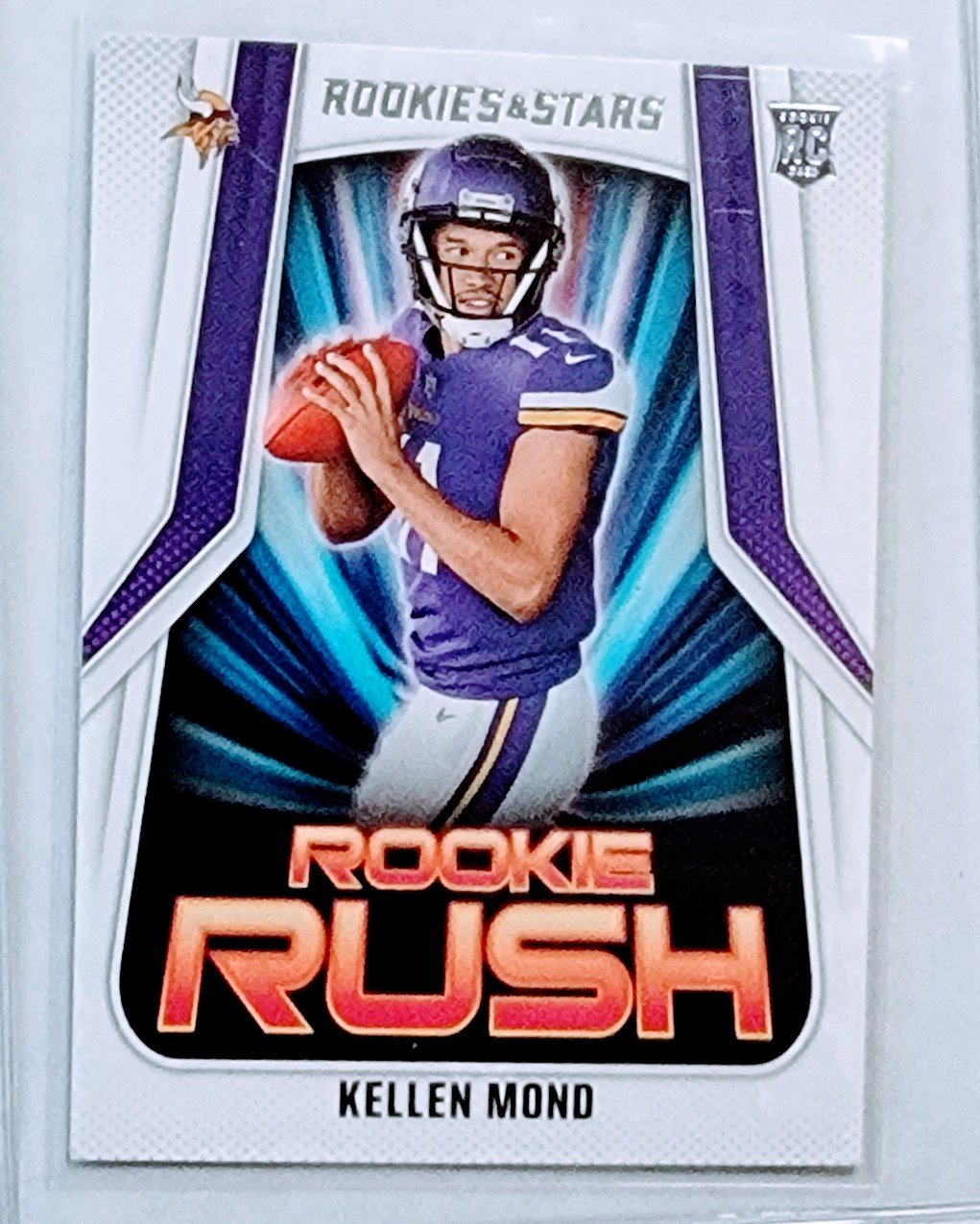 2021 Panini Rookies and Stars Kellen Mond Rookie Rush Insert Football Card AVM1 simple Xclusive Collectibles