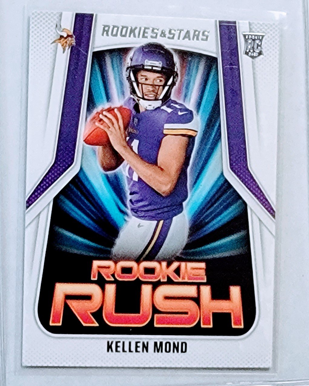 2021 Panini Rookies and Stars Kellen Mond Rookie Rush Insert Football Card AVM1 simple Xclusive Collectibles   