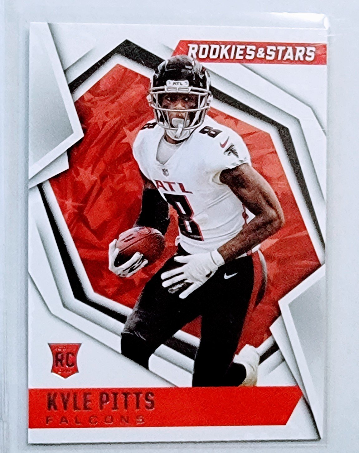 2021 Panini Rookies and Stars Lyle Pitts Rookie Football Card AVM1 simple Xclusive Collectibles
