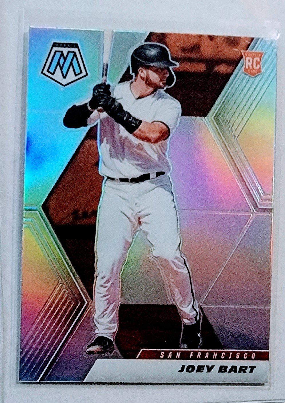 2021 Panini Mosaic Joey Bart Rookie Refractor Baseball Card AVM1 simple Xclusive Collectibles