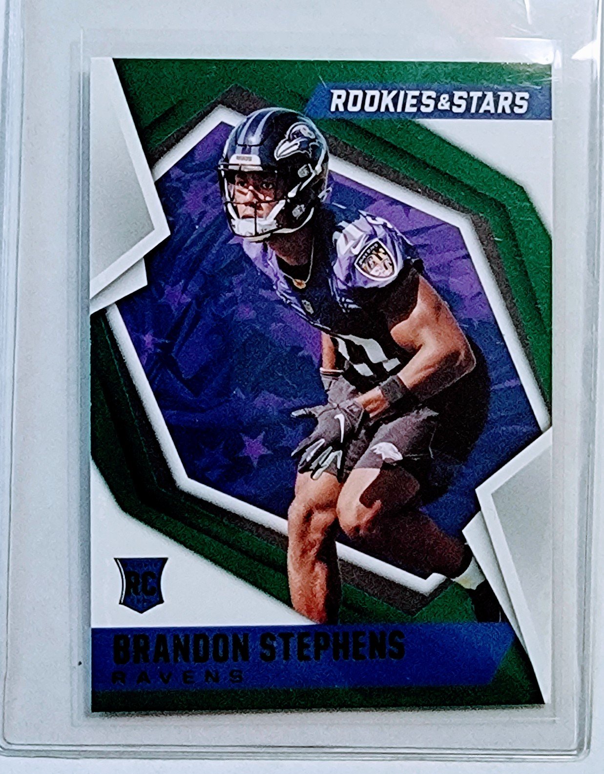2021 Panini Rookies and Stars Brandon Stephens Rookie Football Card AVM1 simple Xclusive Collectibles   