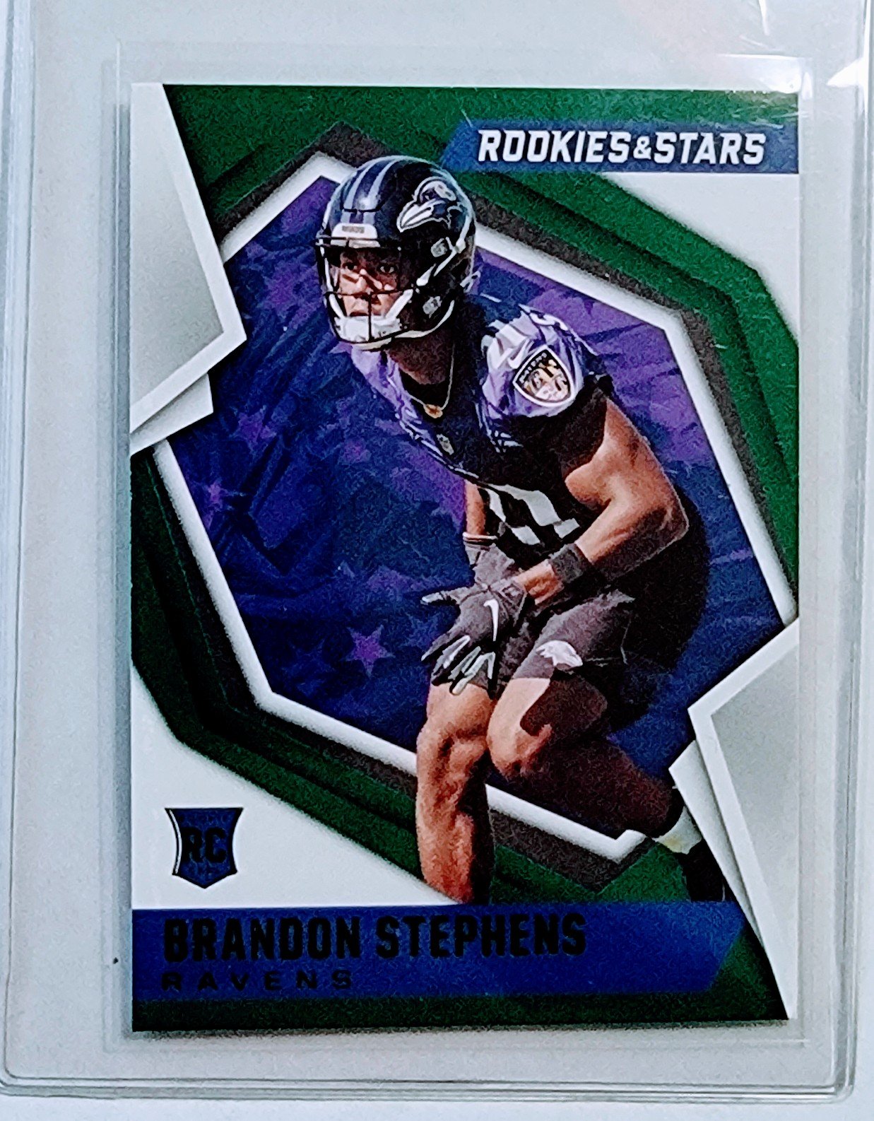 2021 Panini Rookies and Stars Brandon Stephens Rookie Football Card AVM1 simple Xclusive Collectibles