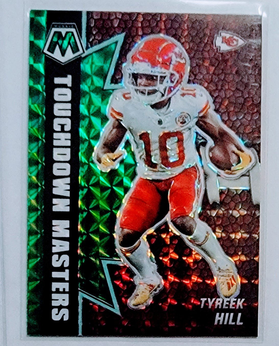 2021 Panini Mosaic Tyreek Hill Touchdown Masters Refractor Football Card AVM1 simple Xclusive Collectibles