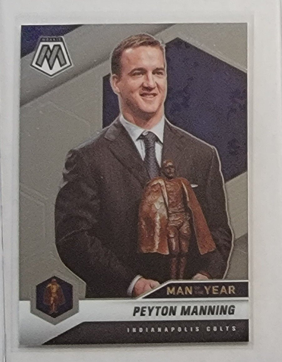 2021 Panini Mosaic Peyton Manning MOY Football Card AVM1 simple Xclusive Collectibles