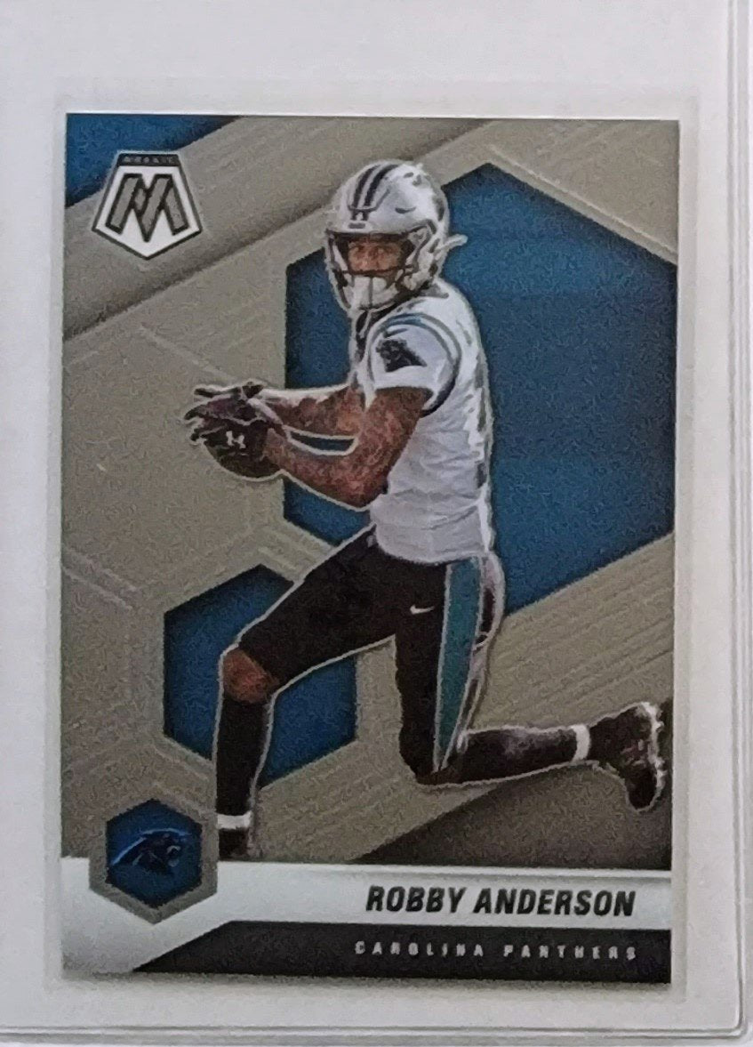 2021 Panini Mosaic Robby Anderson Football Card AVM1 simple Xclusive Collectibles
