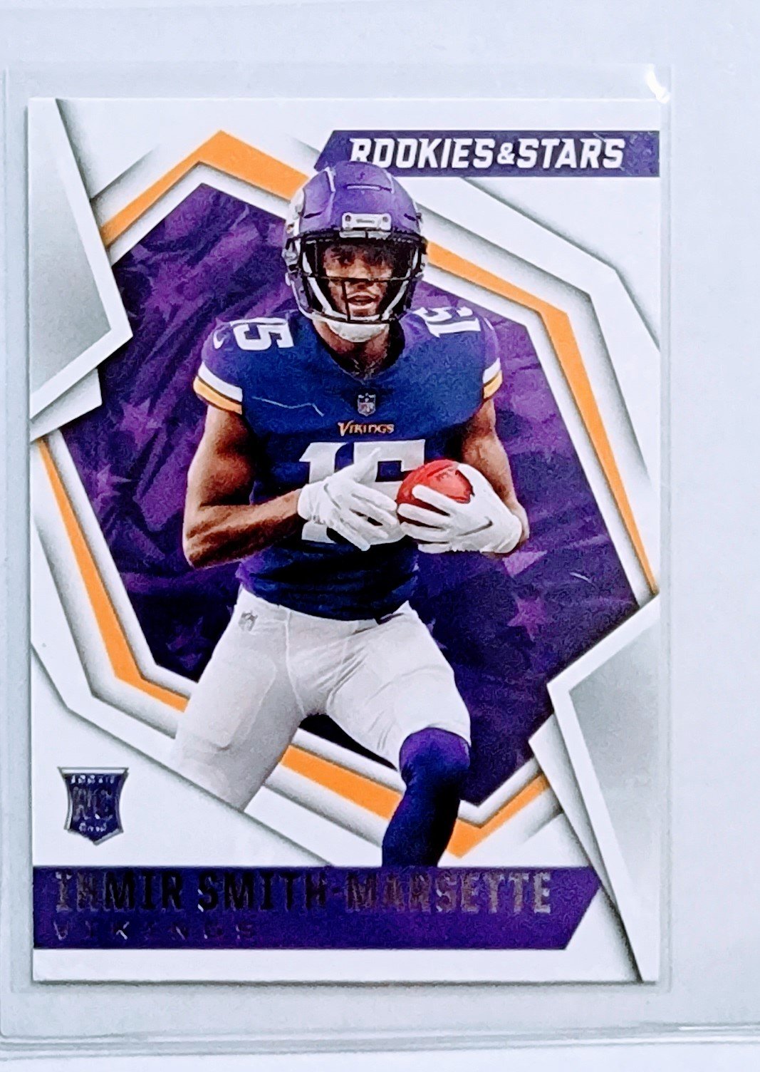 2021 Panini Rookies and Stars Ihmer Smith Marsette Rookie Football Card AVM1 simple Xclusive Collectibles