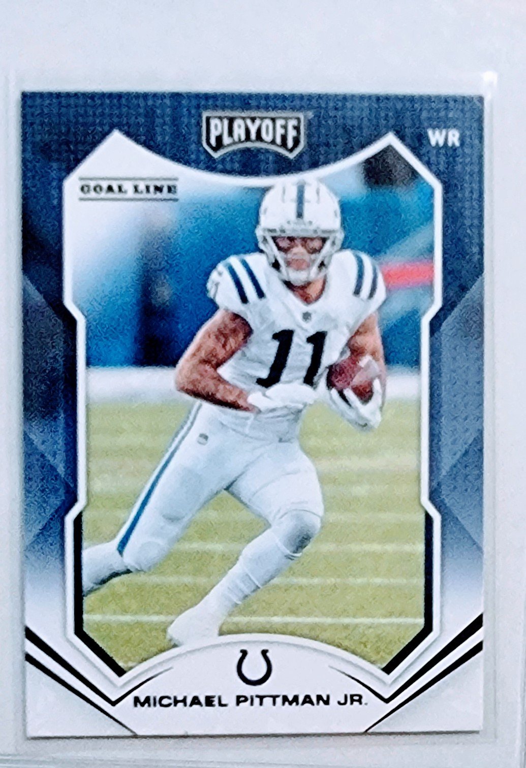 2021 Panini Rookies and Stars Michael Pittman Jr Goal line Football Card AVM1 simple Xclusive Collectibles