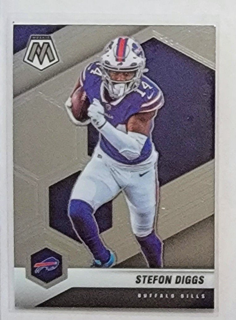 2021 Panini Mosaic Stefon Diggs Football Card cAVM1 simple Xclusive Collectibles