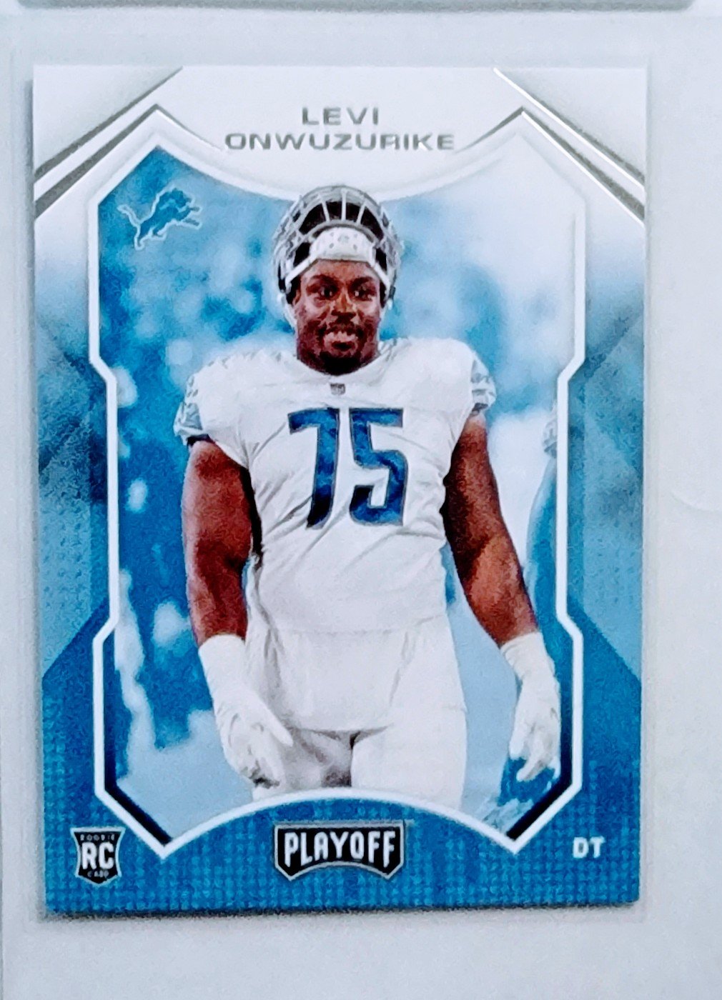 2021 Panini Playoffs Levi Onwuzurike Rookie Football Card AVM1 simple Xclusive Collectibles