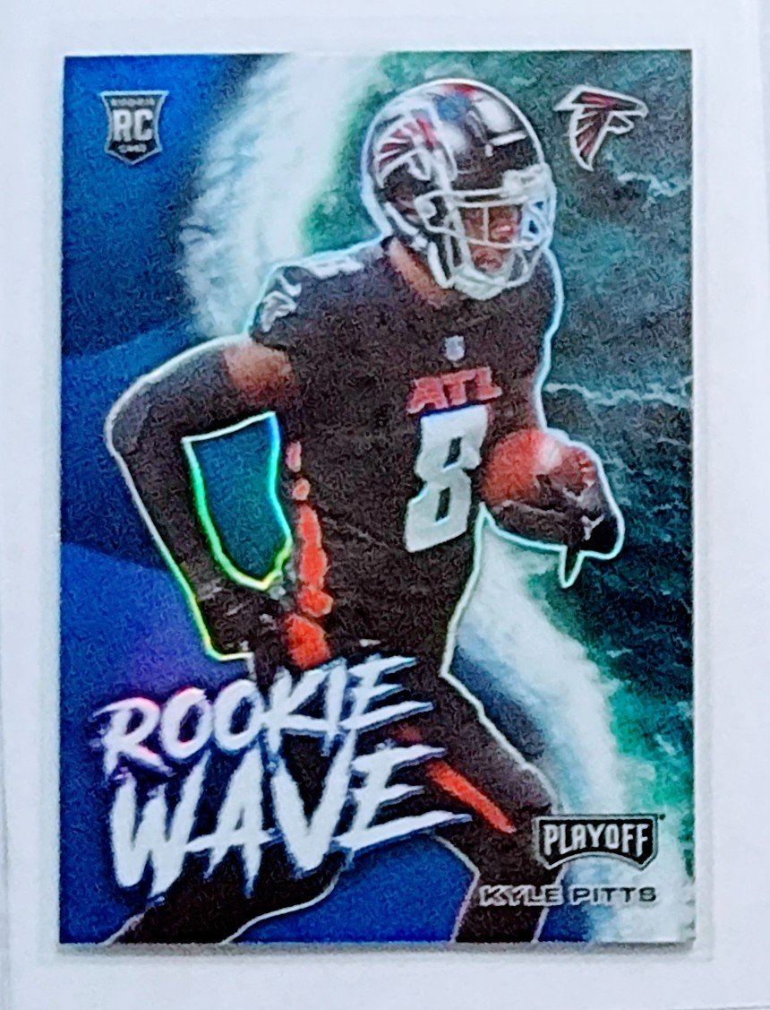 2021 Panini Rookies and Stars Kyle Pitts Rookie Wave Football Card AVM1 simple Xclusive Collectibles