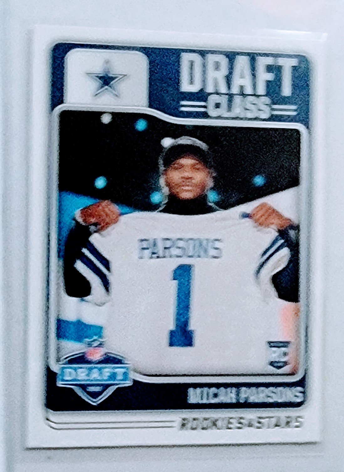 2021 Panini Rookies and Stars Mica Parsons Draft Class Rookie Football Card AVM1 simple Xclusive Collectibles
