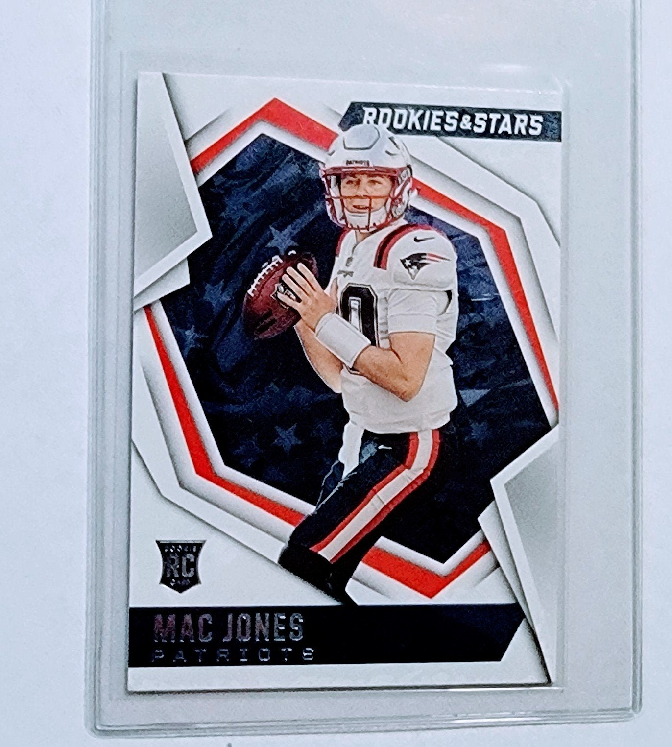 2021 Panini Rookies and Stars Mac Jones Rookie Football Card AVM1 simple Xclusive Collectibles